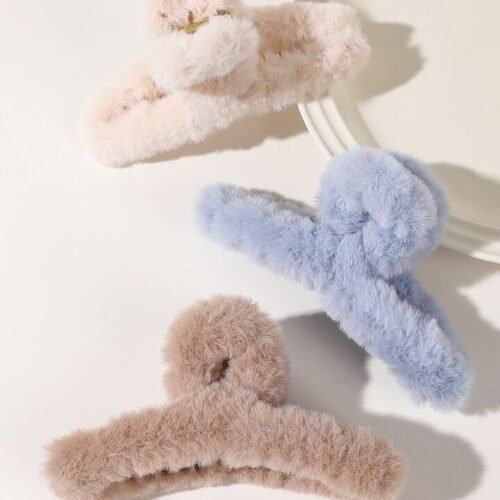 Cloudy Fuzz Hair Claw Clip βοΈπ