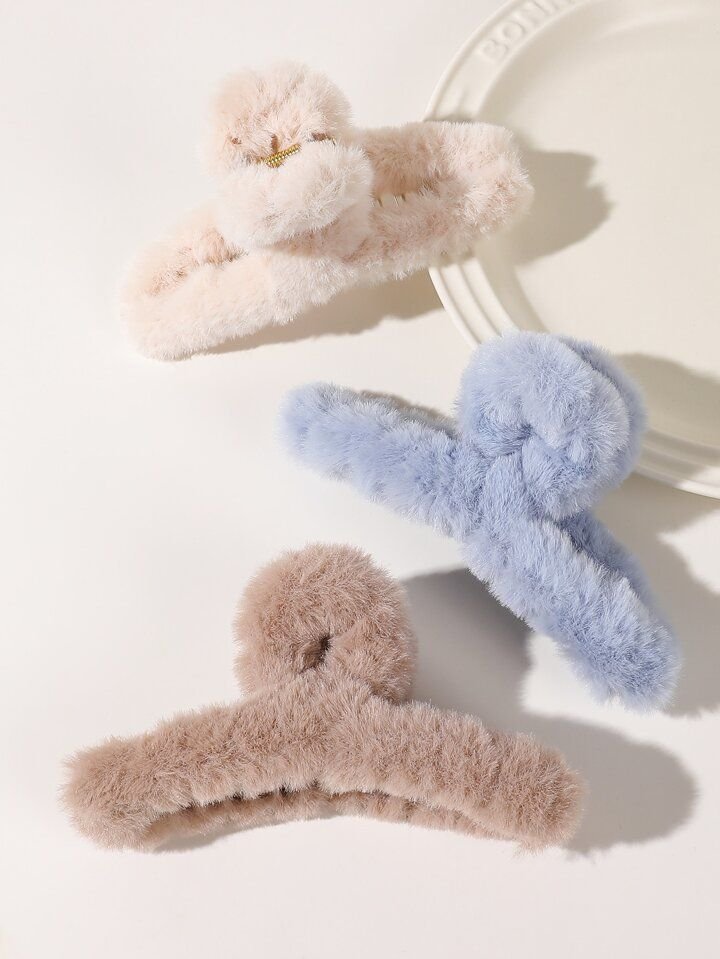 Cloudy Fuzz Hair Claw Clip βοΈπ