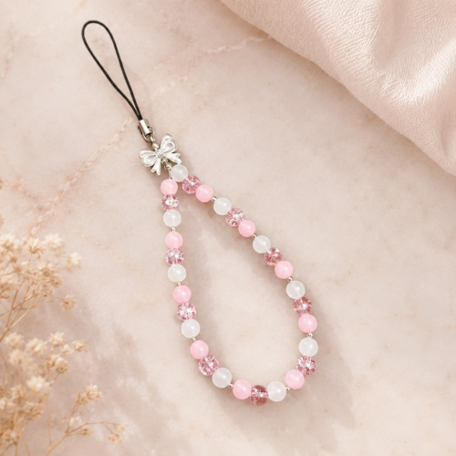 Blush Bow Phone Charm 🎀🩷