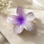 Lilac Crystal Bloom Hair Claw 💜🌸