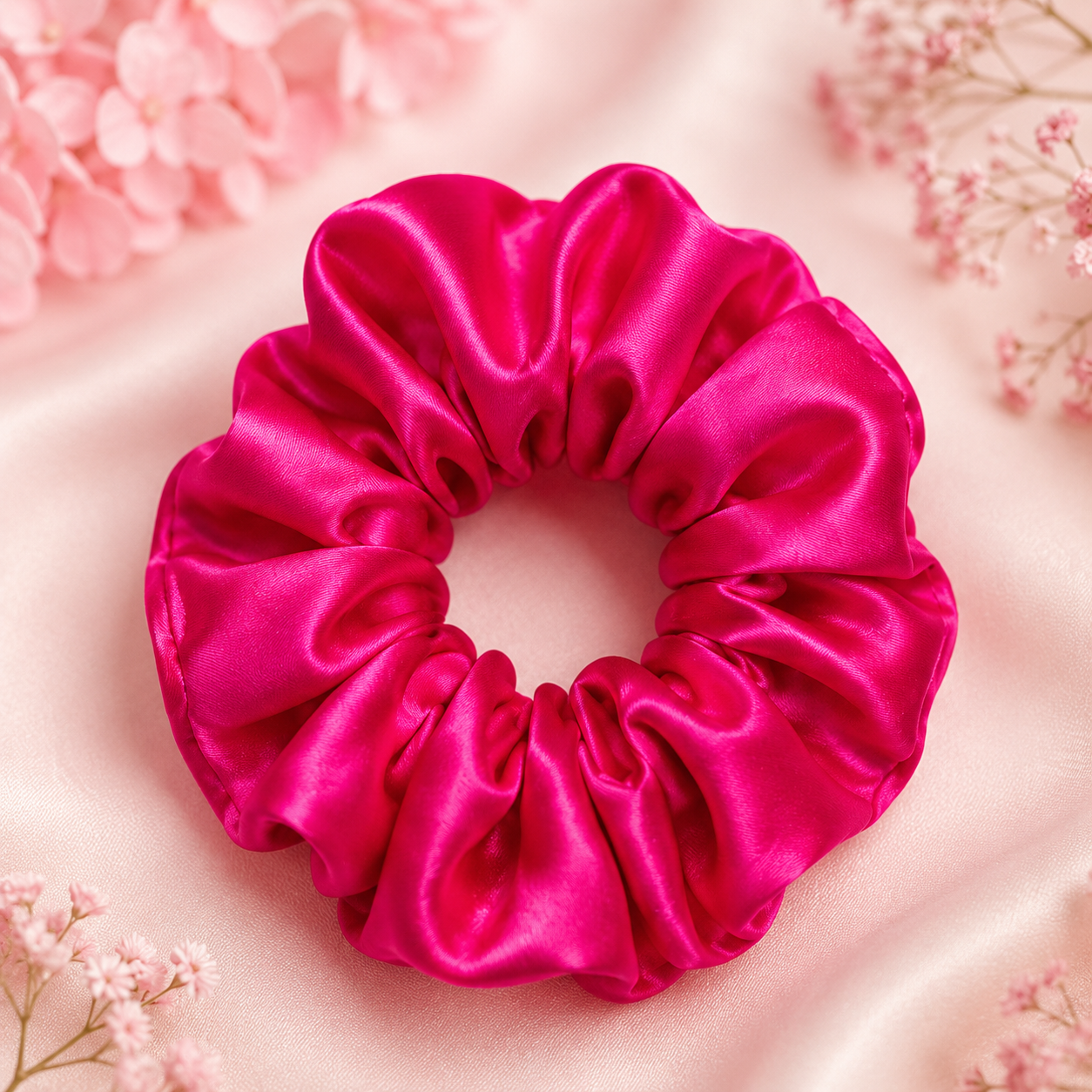 Barbie Pink Satin Scrunchie 💕✨