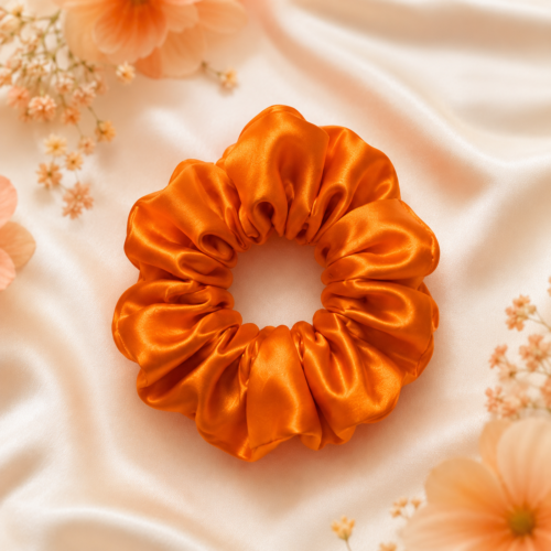 Sunset Satin Scrunchie 🧡✨