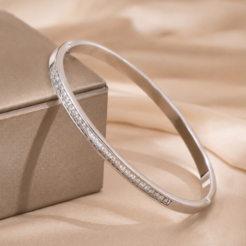 Silver Shine Bangle 🤍
