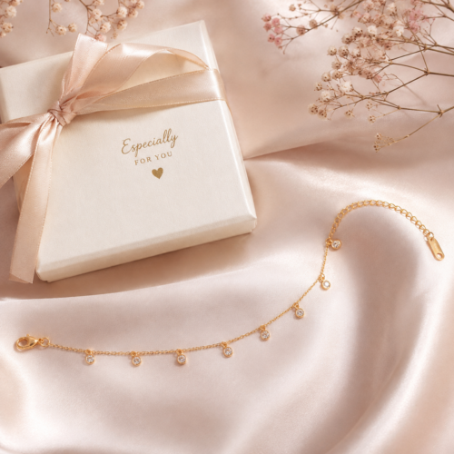 Golden Dewdrop Bracelet ✨💛