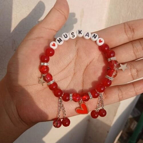 Red Name Charm Bracelet ❤️✨