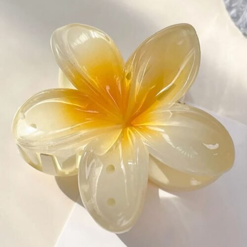 Golden Pearl Flower Claw Clip 💛🌼