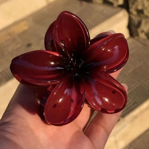 Ruby Bloom Flower Claw Clip ❤️🌺