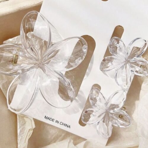 Crystal Bloom Claw Clip Set π€β¨πΈ