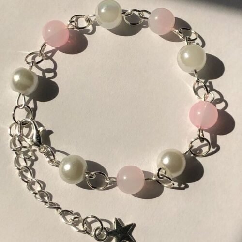 Blush Pearl Star Bracelet 🌸🤍⭐