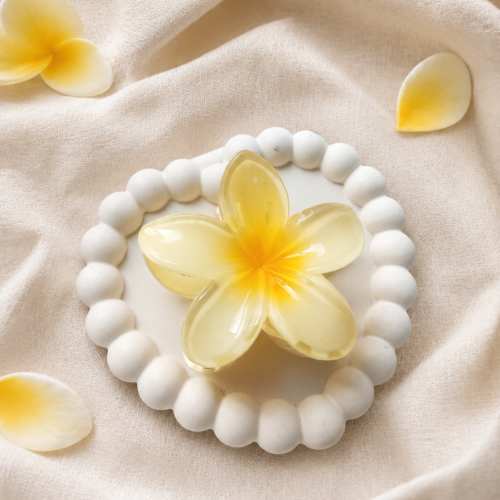 Sunshine Plumeria Hair Claw 💛🌼
