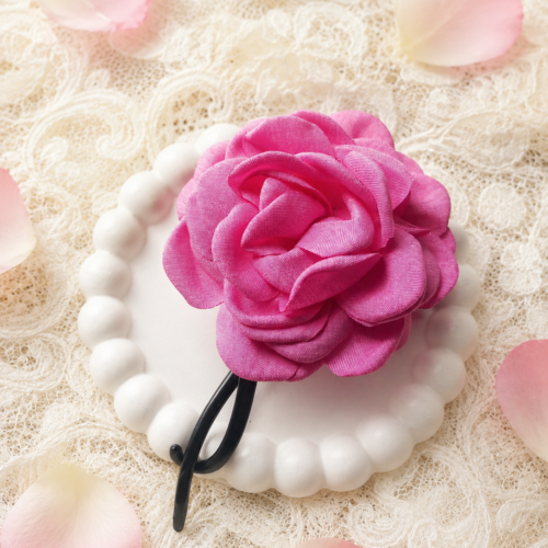 Pink Petal Rose Hair Clip💖✨
